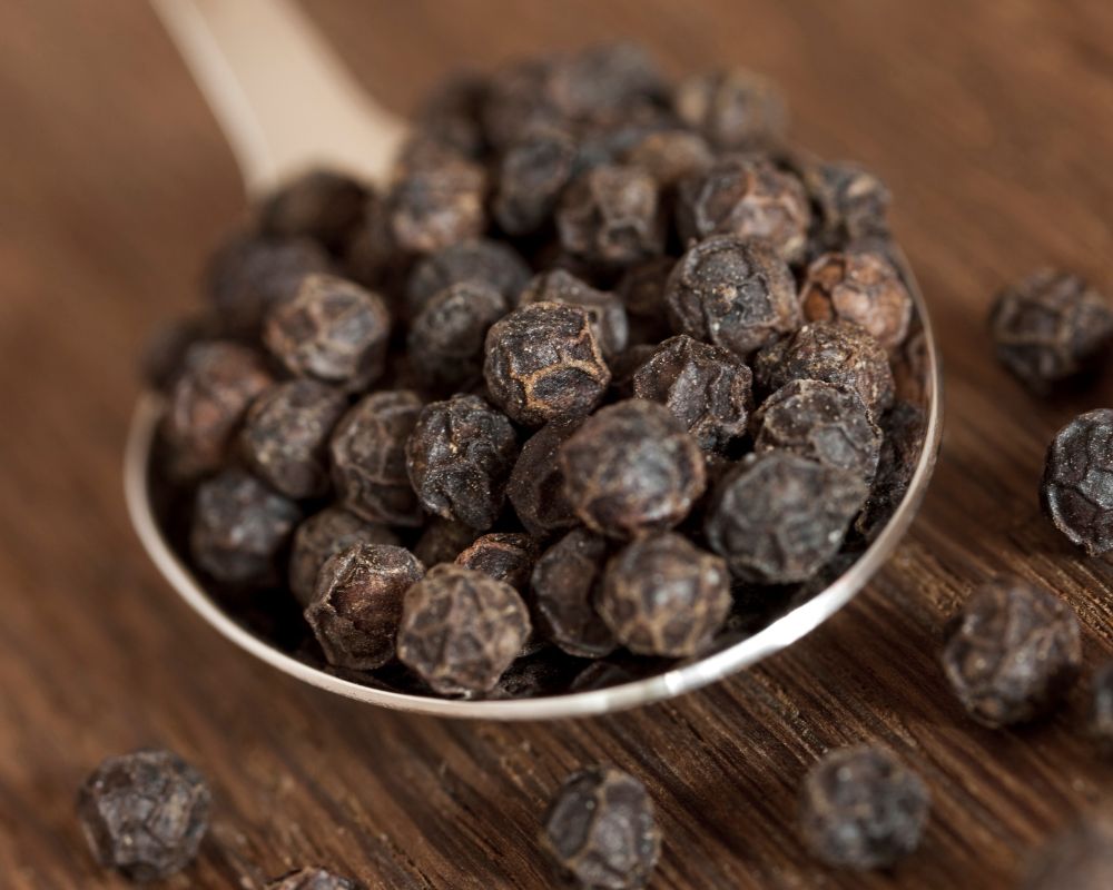 Black peppercorns