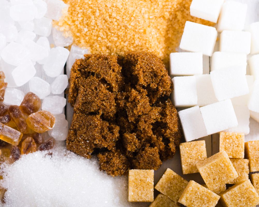 Demerara and turbinado compared to other sugars