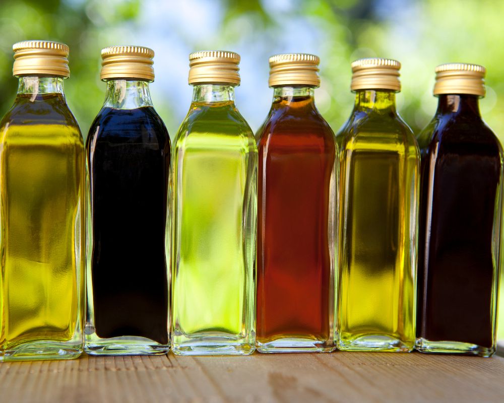 Different types of vinegars